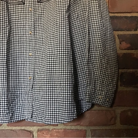 Vintage TALK OF AMERICA Sportswear gingham check button up embroidered shirt 20 - Picture 3 of 6